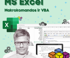 MS Excel: makrokomandos ir VBA (Mišrūs / nuotoliniai mokymai)